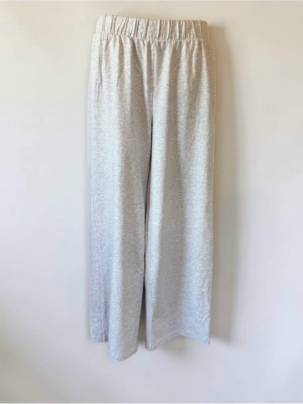 Urban Outfitters Wide Leg Elastic Waist Pants in Light Heather Gray